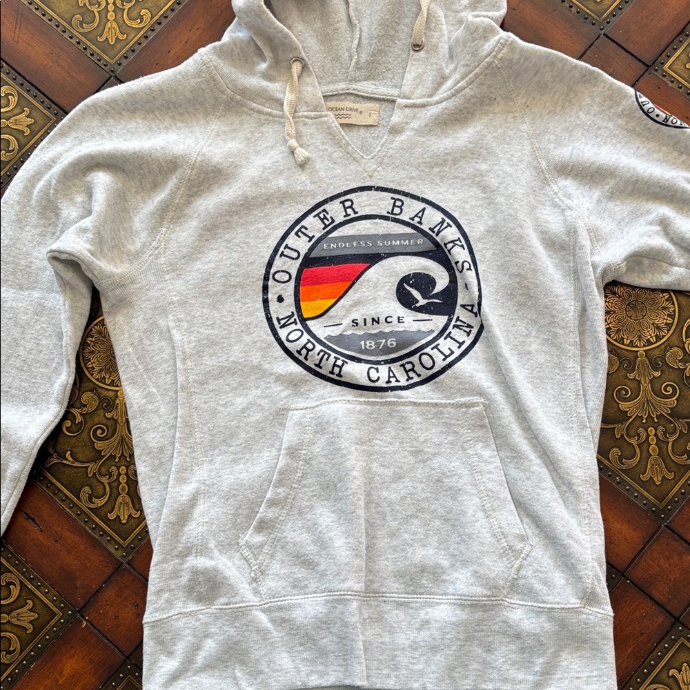 Ocean Drive Gray Hoodie Sweater